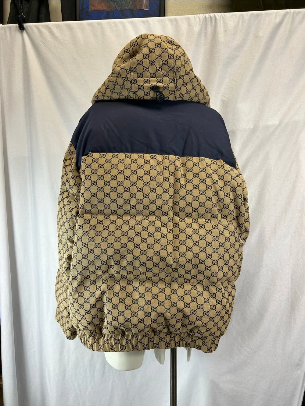 Gucci Gg Canvas Goose Down Jacket